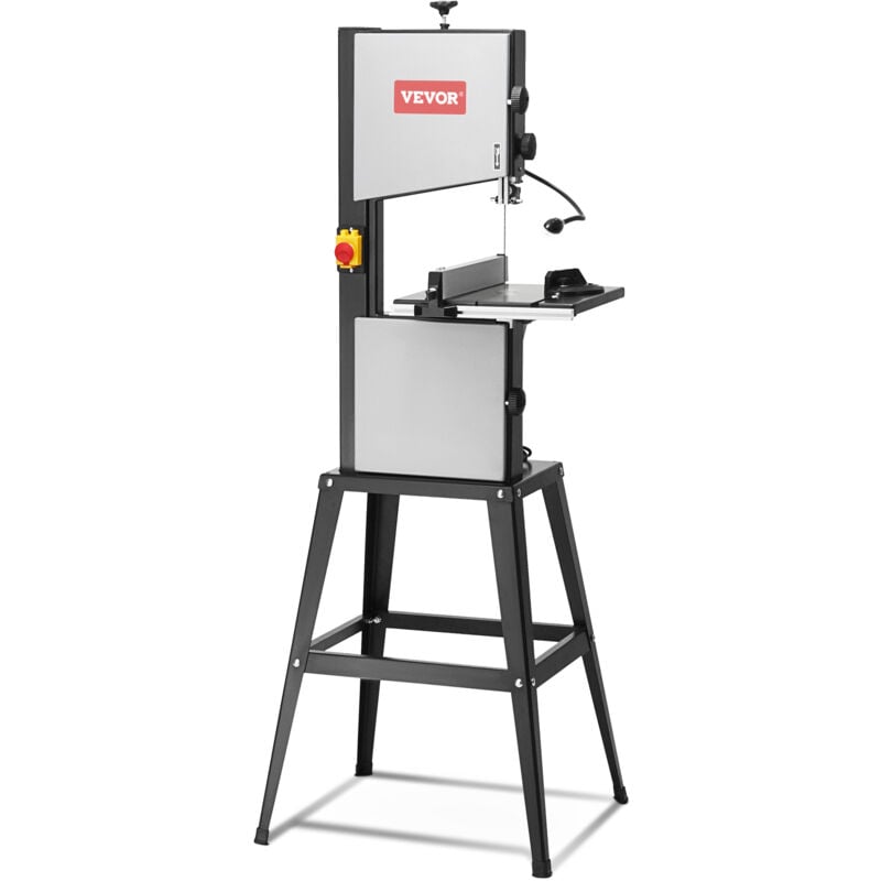 foto del prodotto vevor troncatrice a nastro da banco con supporto 245 mm 2 velocita 506 920 giri min 370 w altezza taglio 160 mm lunghezza lama 1832 mm, troncatrice