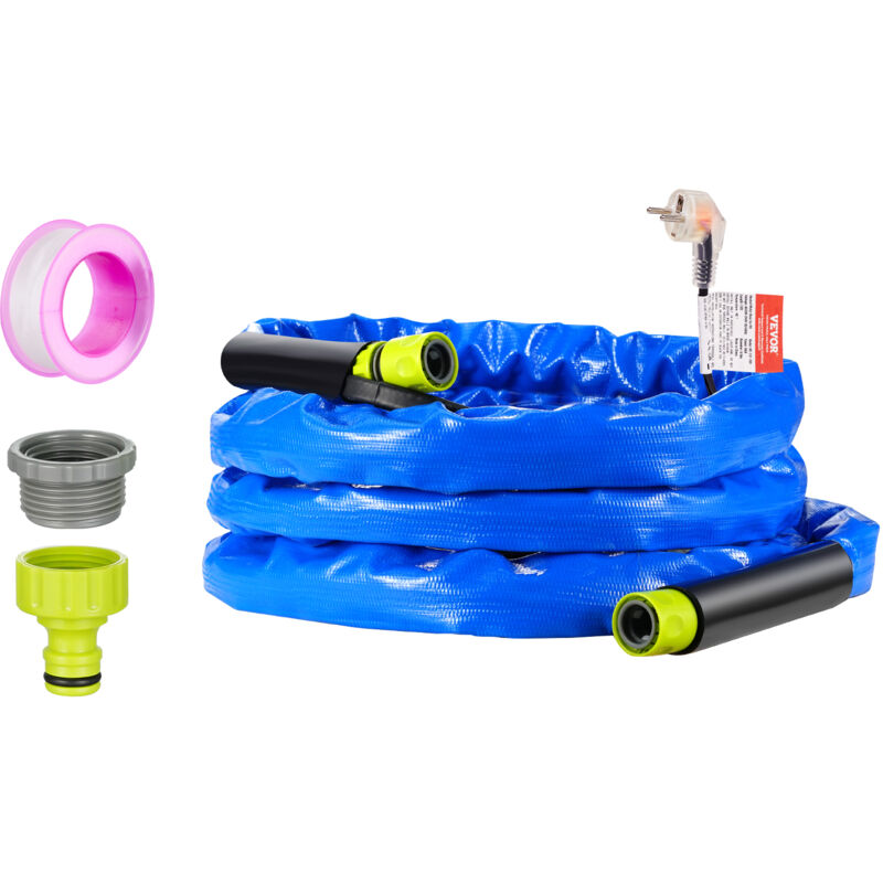 foto del prodotto vevor tubo per acqua riscaldata da 4,5 m tubo per acqua potabile riscaldata per camper con copertura ondulata, protezione antigelo fino a 42,7 