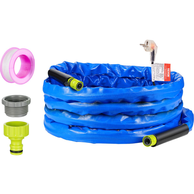 foto del prodotto vevor tubo per acqua riscaldata da 7,6 m tubo per acqua potabile riscaldata per camper con copertura ondulata, protezione dal gelo fino a 42,7 