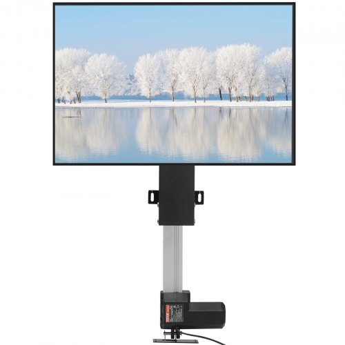 foto del prodotto vevor tv supporto di sollevamento massimo 50 pollici, regolabile in altezza 97,4 167,4 cm, meccanismo di sollevamento motorizzato tv telaio elettrico per televisore