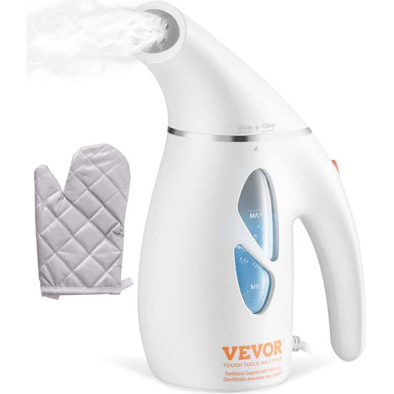 foto del prodotto vevor vaporizzatore verticale portatile per indumenti da 800 w con serbatoio dell acqua da 240 ml cavo lungo riscaldamento rapido per la rimozione