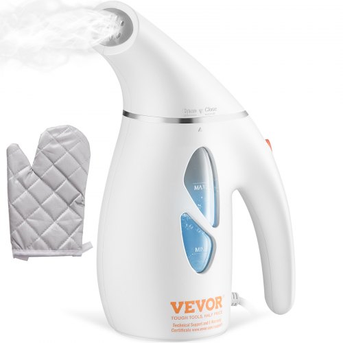 foto del prodotto vevor vaporizzatore verticale portatile per indumenti da 800 w con serbatoio dell acqua da 240 ml cavo lungo riscaldamento rapido per la rimozione rapida di rughe vestiti camicie uso viaggio a casa