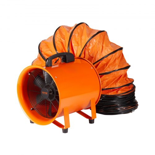 foto del prodotto vevor ventilatore di scarico motore 255w estrattore d aria condotto industriale 254 mm tubo di scarico volume d aria 1720 cfm ventilatore di scarico per estrarre fumo velocit 2830 giri min