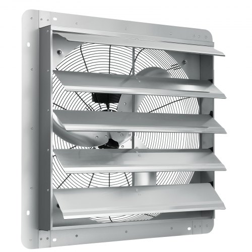 foto del prodotto vevor ventilatore di scarico serranda, 610 mm alta velocità 1400 giri/min 4800 m³/h, ventilatore soffitta montaggio a parete alluminio motore ac, ventilazione raffreddamento per serre, garage, negozi