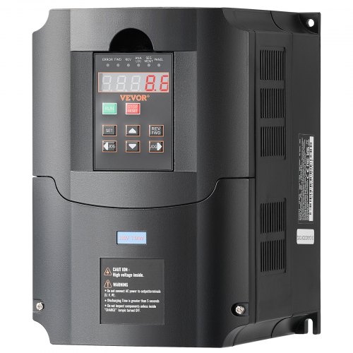 foto del prodotto vevor vfd 10ps, 7,5kw, 35a, ingresso 220 v monofase trifase a uscita 220 v trifase azionamento a frequenza variabile, ingresso 40 60 hz, uscita 0 400 hz vfd per controllo velocit cnc motore mandrino