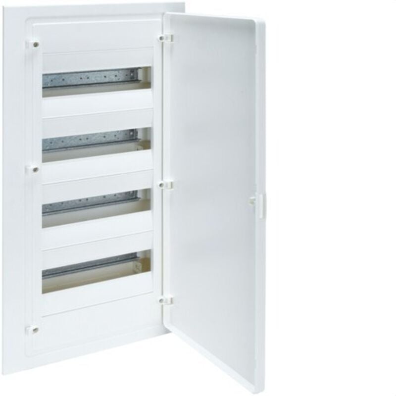 foto del prodotto vf412pe quadro elettrico da incasso vf golf a 4 file 48 moduli bianco opaco striscia - hager