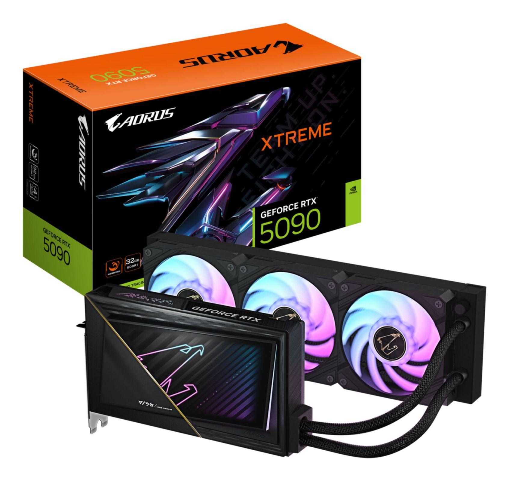 foto del prodotto vga gigabyte geforce rtx 5090 32gb aorus xtreme waterforce