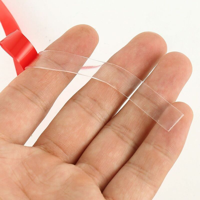 foto del prodotto vhb nastro biadesivo trasparente per incollaggio e assemblaggio bricolage 19mm x 3mt, spessore 1mm misura lunghezza 3m larghezza 19mm spessore 