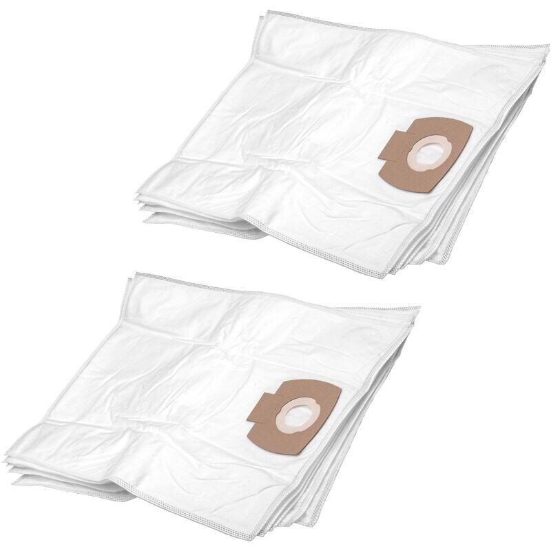 foto del prodotto vhbw 10 sacchetti compatibili con aspirapolvere makita 446l, vc2010l, vc2021l, vc2511, vc2512l, vc3011l microfibra non tessuto, bianco