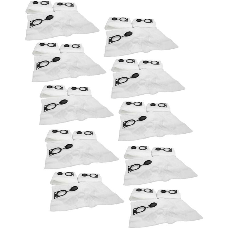 foto del prodotto vhbw 100x sacchetto compatibile con baier bss406 aspirapolvere 43cm x 32cm bianco