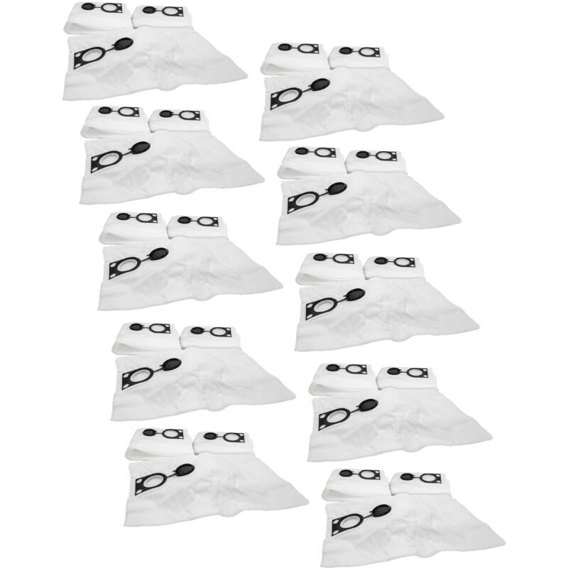 foto del prodotto vhbw 100x sacchetto compatibile con storch vactec 25 aspirapolvere 43cm x 32cm bianco
