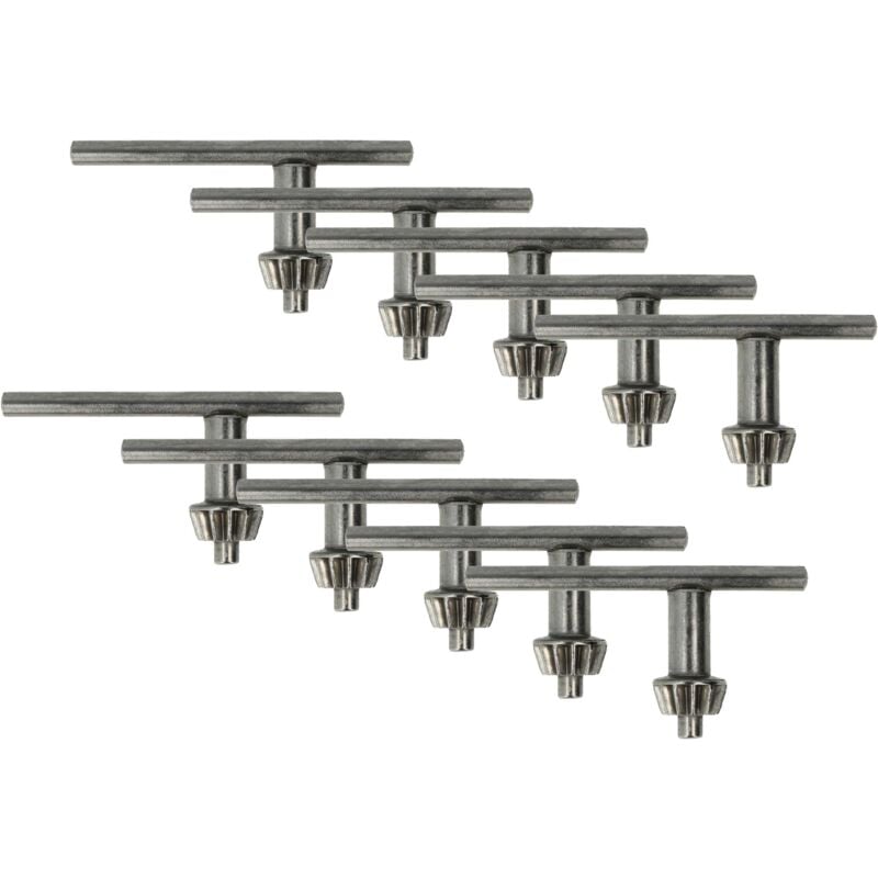 foto del prodotto vhbw 10x chiave mandrino trapano s2a 10 13mm sostituisce wolfcraft 2630000 per trapano
