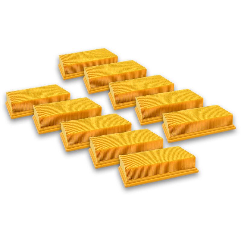 foto del prodotto vhbw 10x filtri a pieghe piatte compatibile con fein turbo ii, ii x, ii x ac aspirapolvere