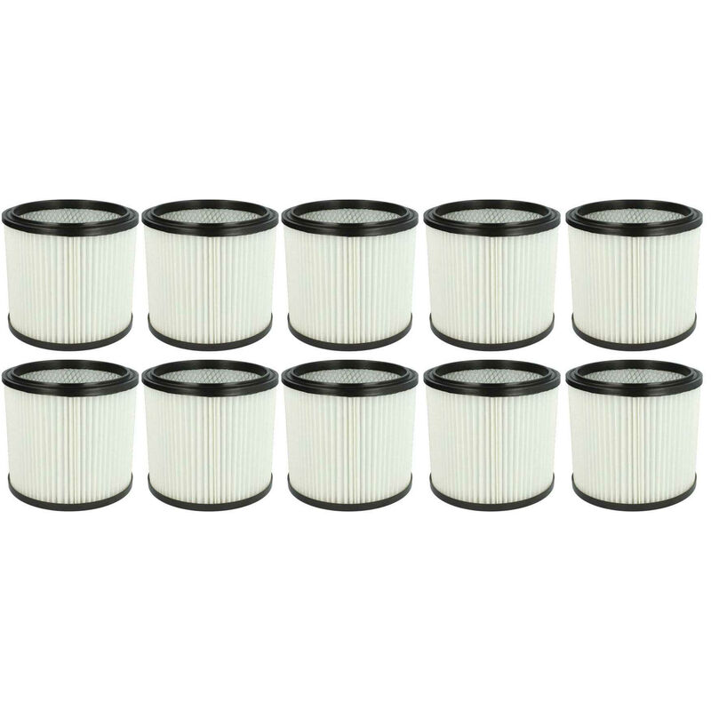 immagine 0 del prodotto vhbw 10x filtro a pieghe piatte compatibile con einhell hps 1300 aspirapolvere bianco