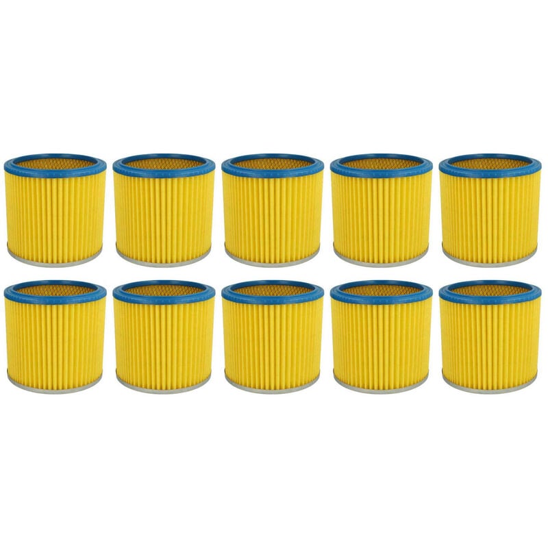 foto del prodotto vhbw 10x filtro a pieghe piatte compatibile con hoover s 4348, s4320 zentralfilter, s 4320 zentralfilter aspirapolvere cartuccia filtrante