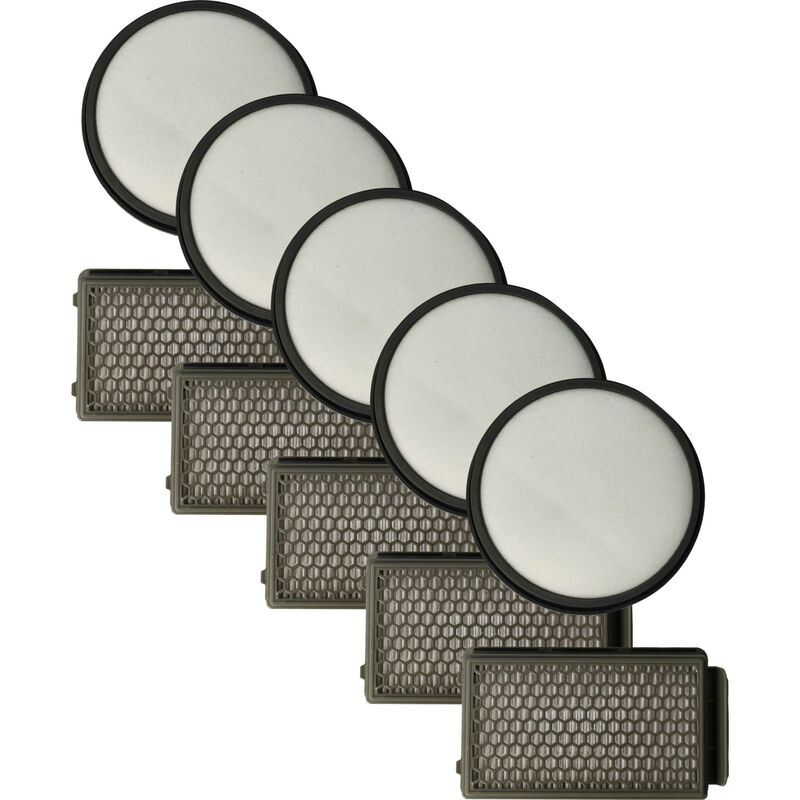 foto del prodotto vhbw 10x filtro compatibile con tefal tw3798ea, tw3786ha, tw3731ha, tw3724ha, tw3711ka aspirapolvere filtro hepa, filtro pre motore