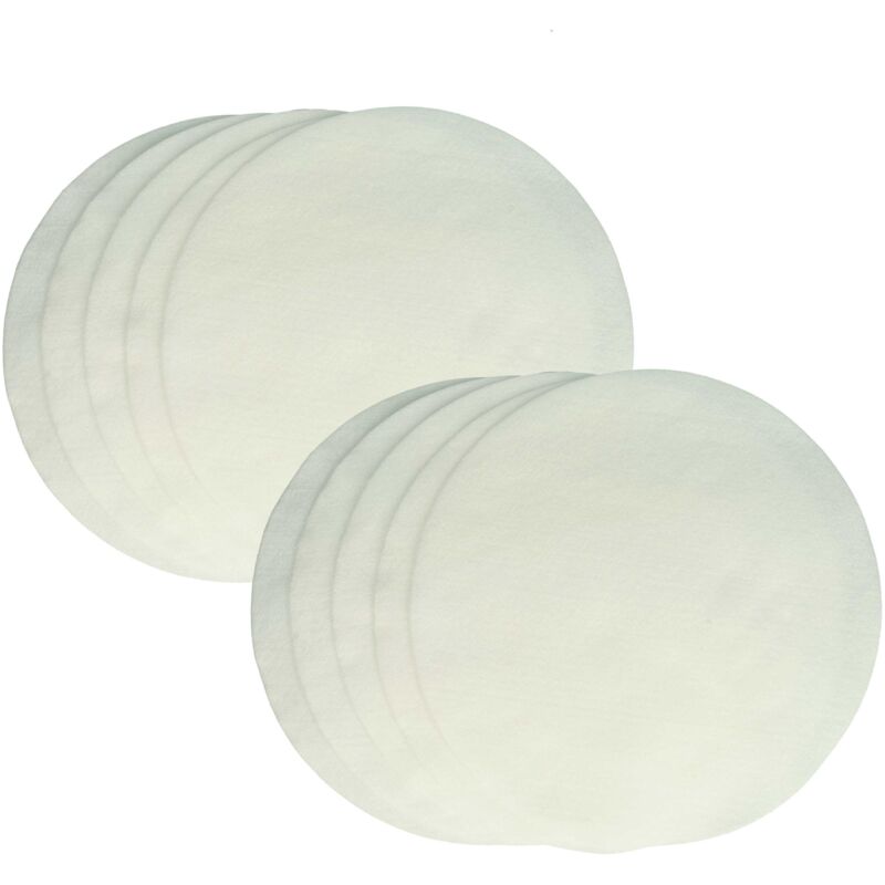 foto del prodotto vhbw 10x filtro polveri fini compatibile con nilfisk alto 130, 115, 950, 135, ergo clean, euro aspirapolvere filtro in nonwoven bianco, tondo