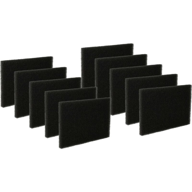 foto del prodotto vhbw 10x filtro salvamotore gommapiuma compatibile con aspirapolvere, robot aspirapolvere, aspirapolvere multiuso sostituisce aef03