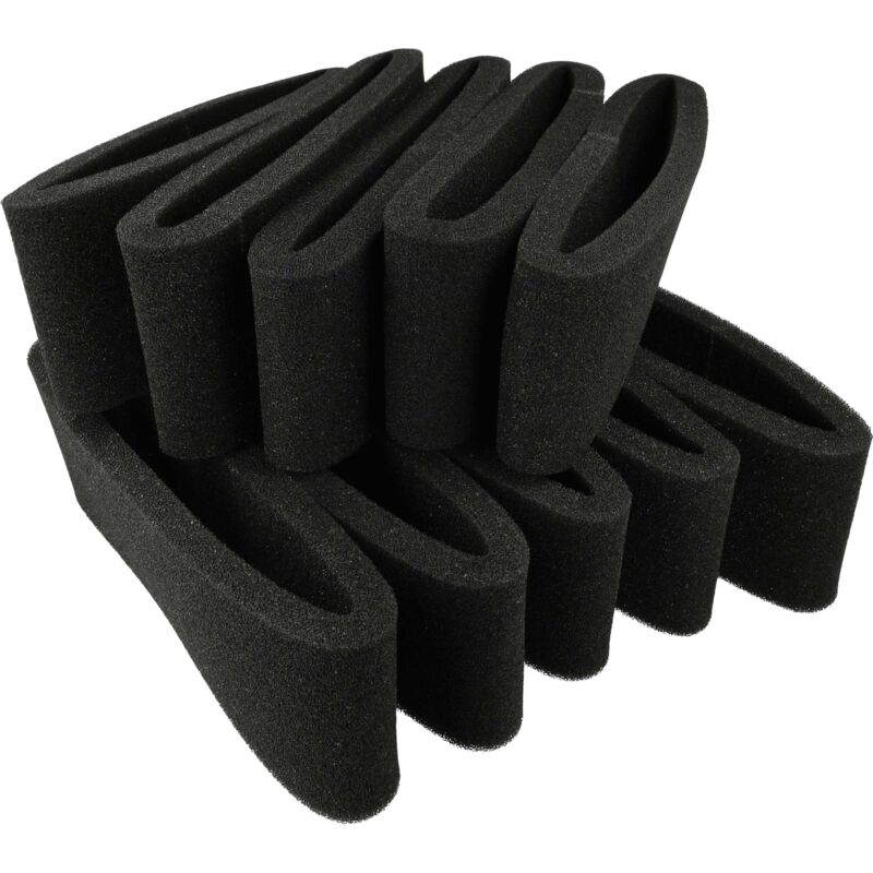 foto del prodotto vhbw 10x prefiltro compatibile con makita vc3211mx1, vc3211m, vc3211 aspirapolvere filtro per aspirapolvere, smorzamento del rumore