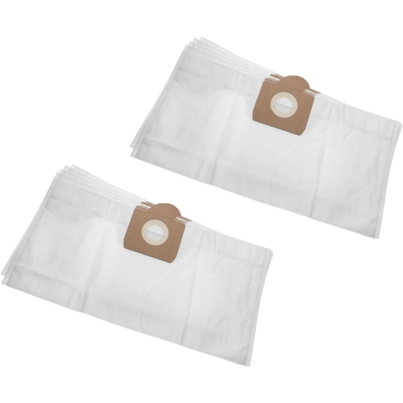 foto del prodotto vhbw 10x sacchetti compatibile con k rcher a 2001, k 2001, k 3011, nt 2001, nt 211, nt 3011 aspirapolvere in microfibra, 27,9cm x 55.35cm, bianco
