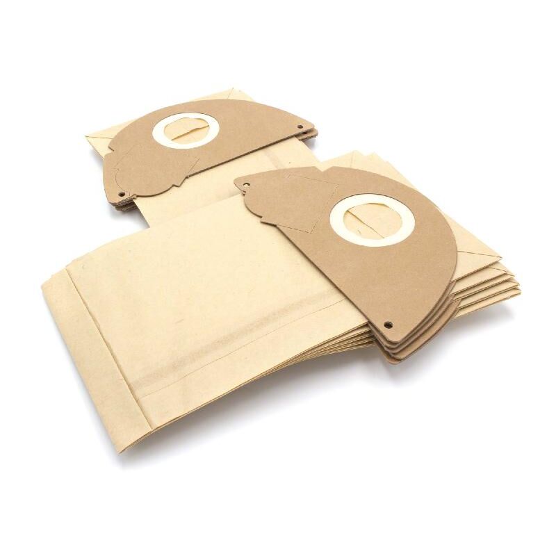 foto del prodotto vhbw 10x sacchetti compatibile con k rcher k2102, k2103, k2104, k2105, k2106, k2107, k2108, k2109, k2110, k2111 aspirapolvere in carta, marrone