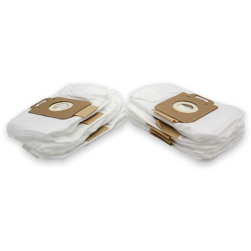 immagine 0 del prodotto vhbw 10x sacchetti compatibile con nilfisk alto force 122, force 144, guld, king great dane aspirapolvere in microfibra, bianco