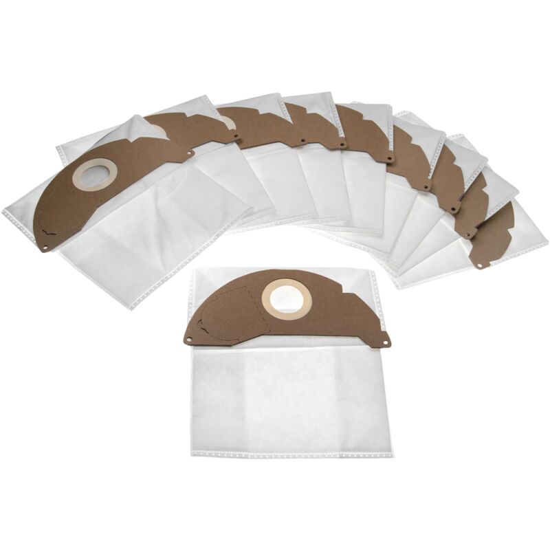 foto del prodotto vhbw 10x sacchetti sostituisce k rcher 6.904 322.0 per aspirapolvere in microfibra, 24,5cm x 23,5cm, bianco