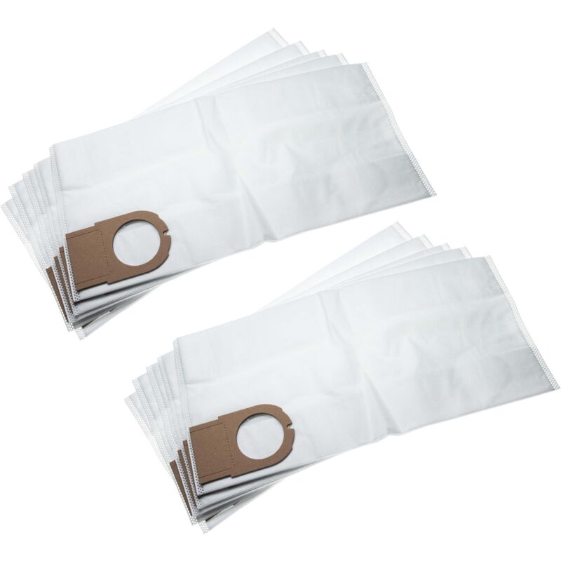 foto del prodotto vhbw 10x sacchetti sostituisce metabo 6.31348, 631348000 per aspirapolvere in microfibra, 49.3cm x 23.7cm, bianco