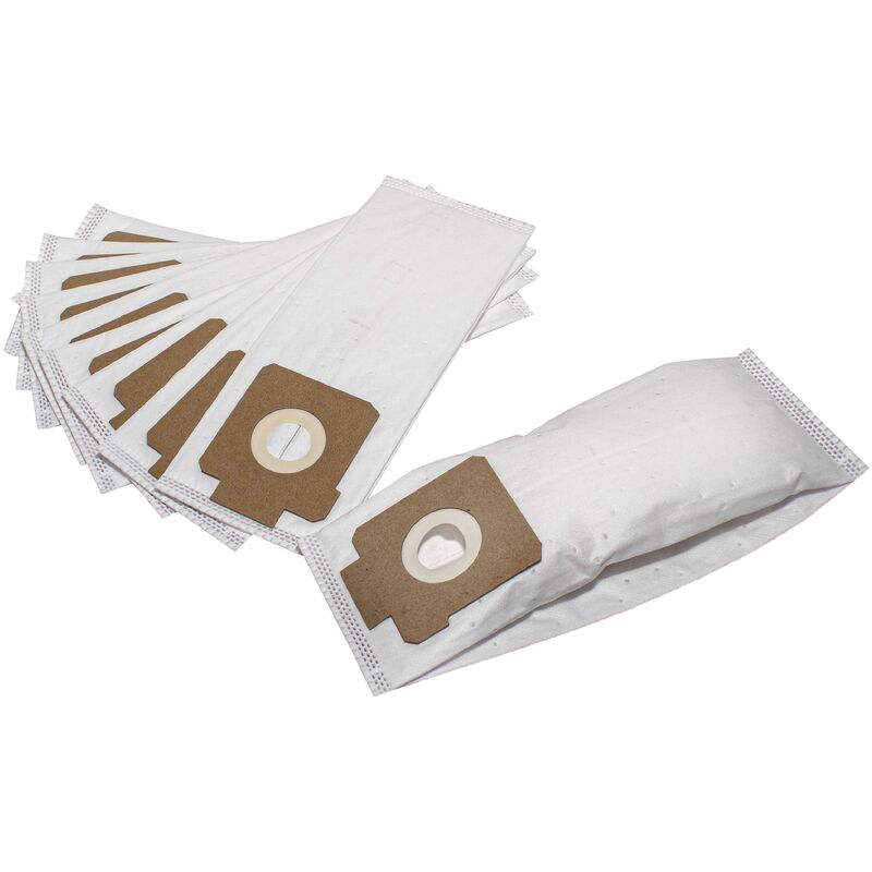foto del prodotto vhbw 10x sacchetto compatibile con aeg as 206, energica as 230, rosso passione aspirapolvere in microfibra, 17, 28cm x 11cm, bianco