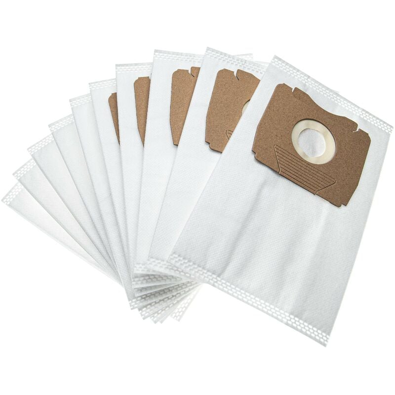 foto del prodotto vhbw 10x sacchetto compatibile con aeg colore vampyrino aspirapolvere in microfibra, small, 23,9cm x 15cm, bianco