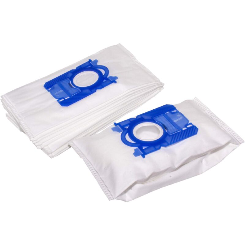 foto del prodotto vhbw 10x sacchetto compatibile con aeg electrolux avc 1110..1190 viva control aspirapolvere in microfibra, 28cm x 17,5cm, bianco blu