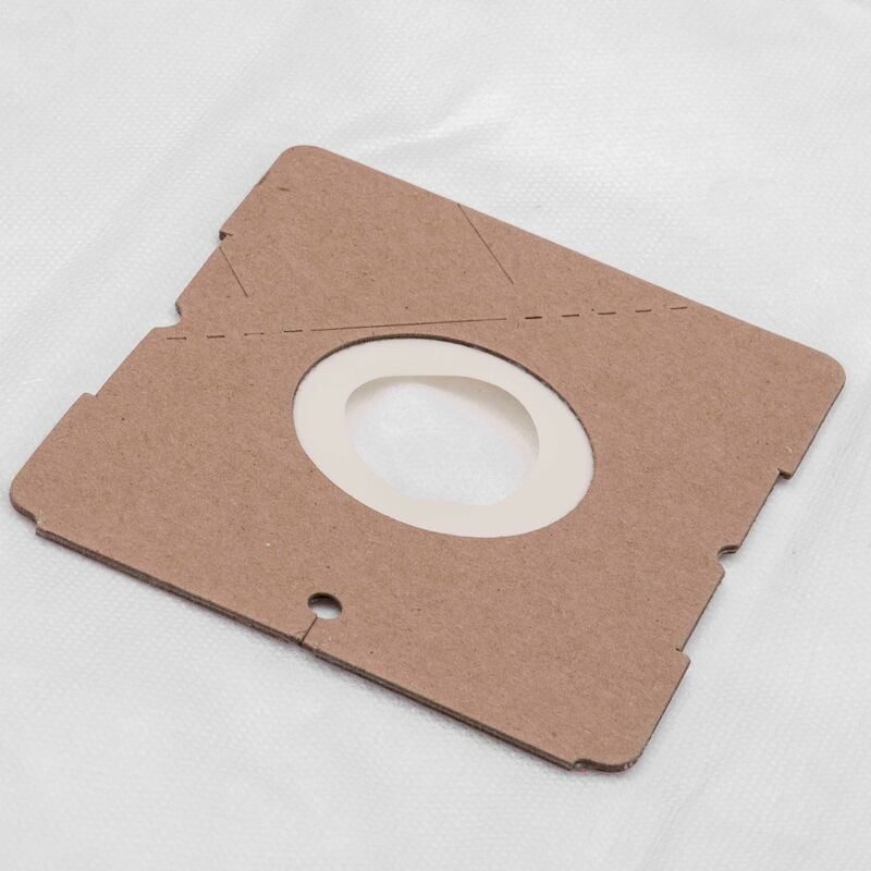 foto del prodotto vhbw 10x sacchetto compatibile con aldi quigg 5390 aspirapolvere microfibra, 30,5cm x 21cm bianco