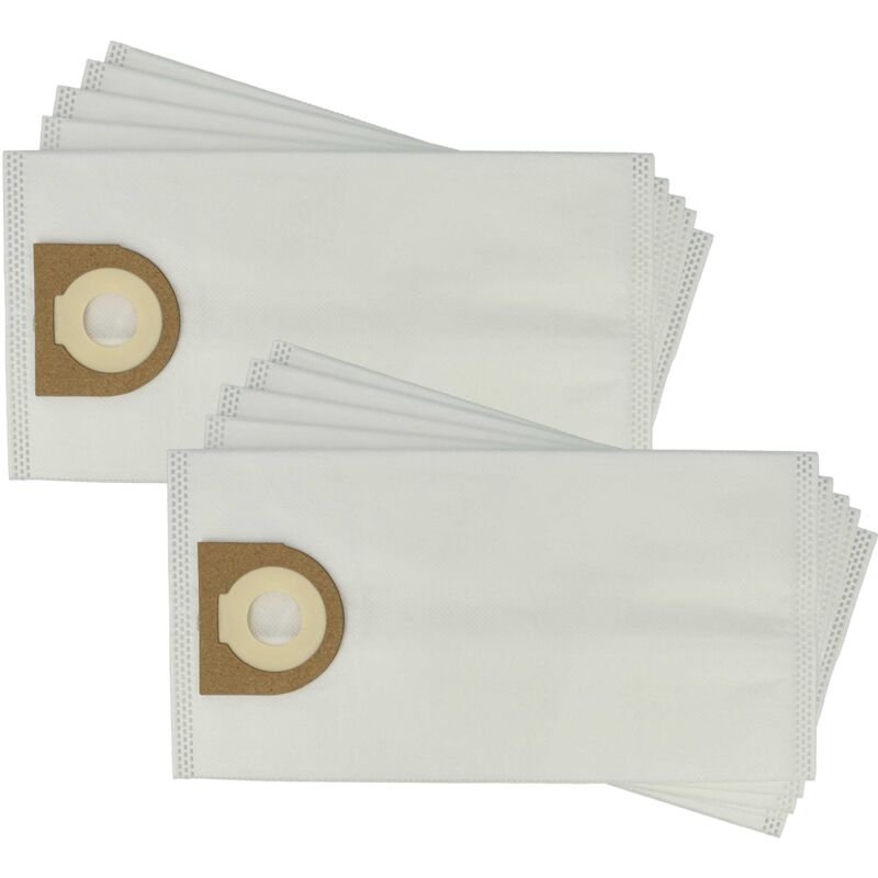 foto del prodotto vhbw 10x sacchetto compatibile con cleancraft flexcat 16 h aspirapolvere microfibra, 28,3cm x 14,5cm bianco