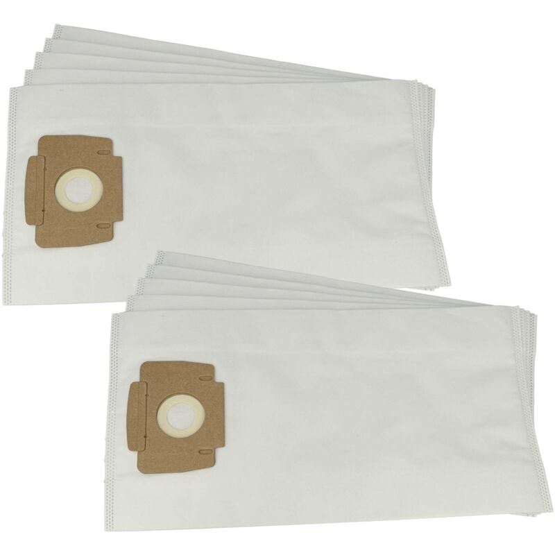immagine 0 del prodotto vhbw 10x sacchetto compatibile con cleanfix s 10 vde, s 10 plus vde, s 10 plus eco, s 10, sw 15 aspirapolvere 45,5cm x 24cm bianco