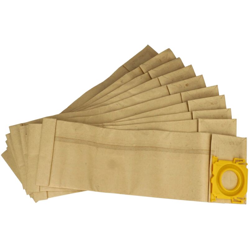 foto del prodotto vhbw 10x sacchetto compatibile con columbus xp2, xp2 eco, xp3, xp3 eco aspirapolvere carta, 23,5cm x 15,5cm, color sabbia