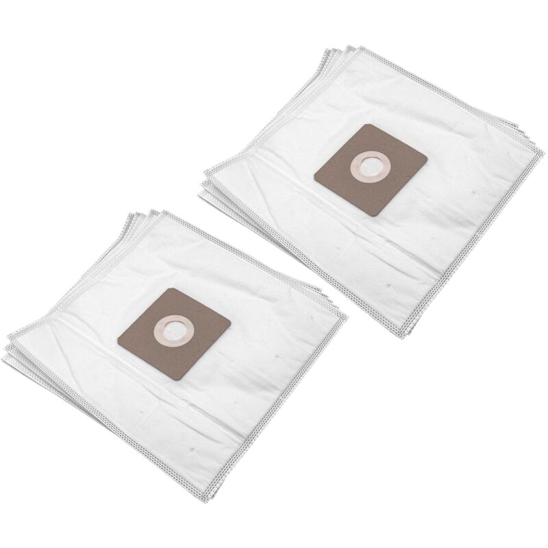 foto del prodotto vhbw 10x sacchetto compatibile con dirt devil m7005, m7017, m7100, m7101, m7103 aspirapolvere in microfibra, 31cm x 22,5cm, bianco