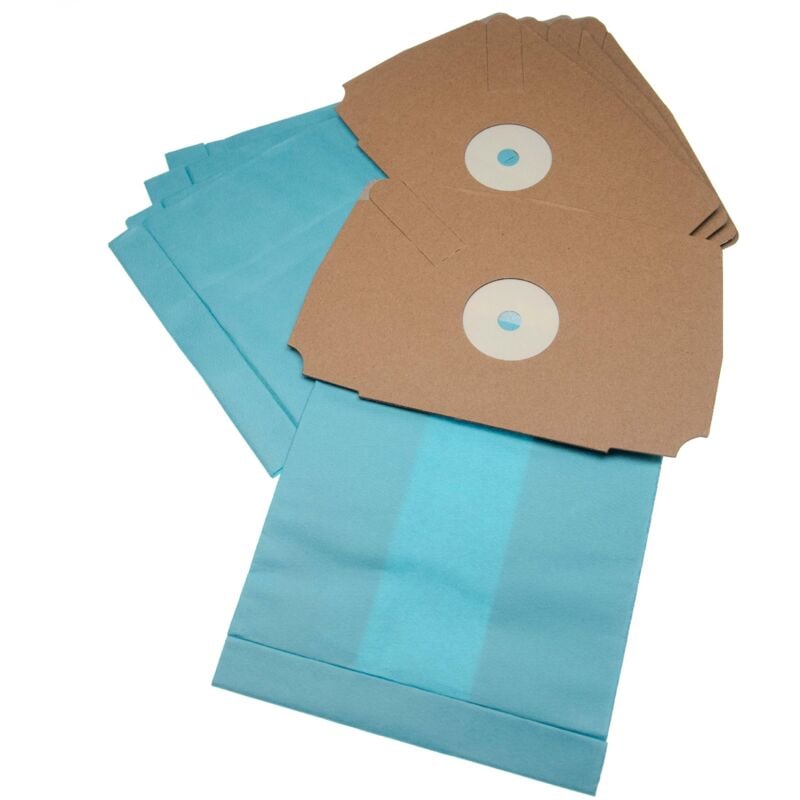 foto del prodotto vhbw 10x sacchetto compatibile con electrolux lux d 745, d 748, d 750, d 768, d 770, d 775 aspirapolvere 26,7cm x 16,7cm azzurro