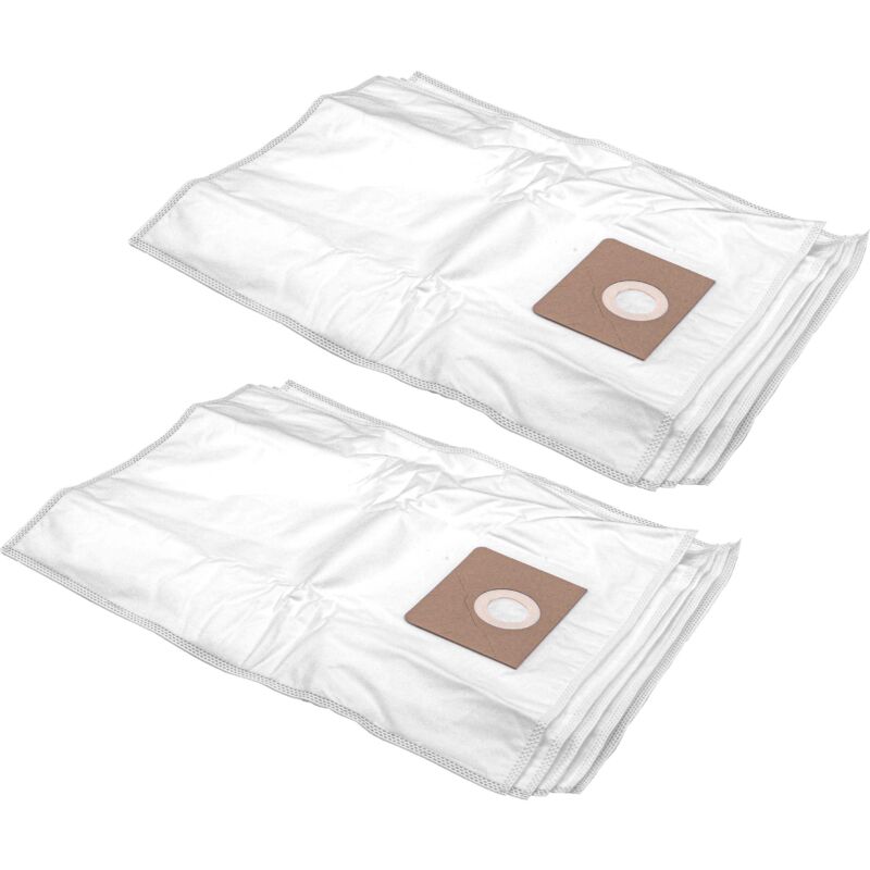 foto del prodotto vhbw 10x sacchetto compatibile con emm hamach hmv 2500, hmv 3, hmv 5, hmv 7 aspirapolvere in microfibra, volume di 35l, 30cm x 28cm, bianco