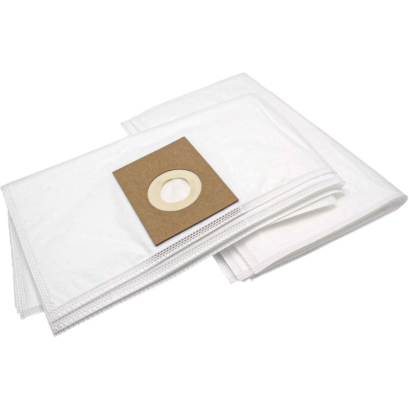 foto del prodotto vhbw 10x sacchetto compatibile con fakir nilco gs 1600, 1700, 1725 aspirapolvere in microfibra, 37,5cm x 23cm, bianco