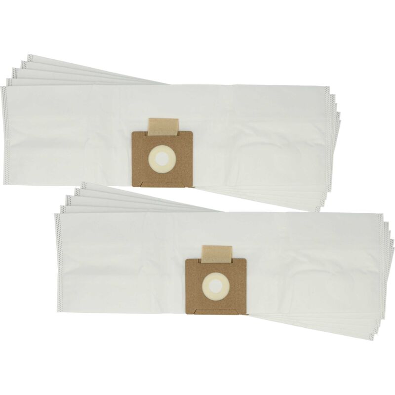 foto del prodotto vhbw 10x sacchetto compatibile con fimap fa 15 aspirapolvere microfibra, 59cm x 17,5cm bianco