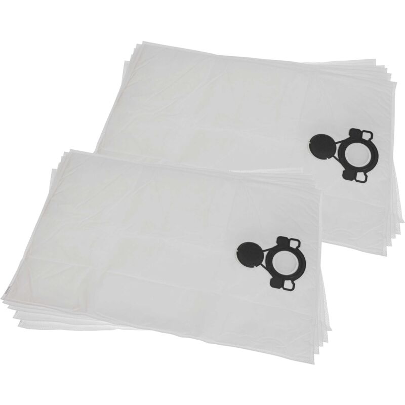 foto del prodotto vhbw 10x sacchetto compatibile con flex vce 44 m ac kit aspirapolvere microfibra, 52,5cm x 39cm bianco