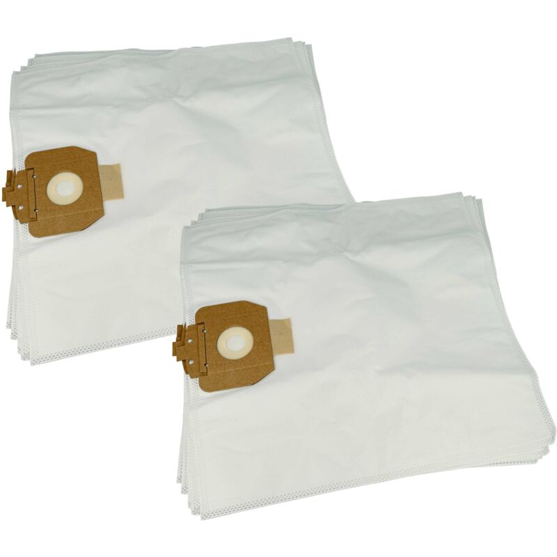 foto del prodotto vhbw 10x sacchetto compatibile con frag d6 aspirapolvere microfibra, 43cm x 41cm bianco