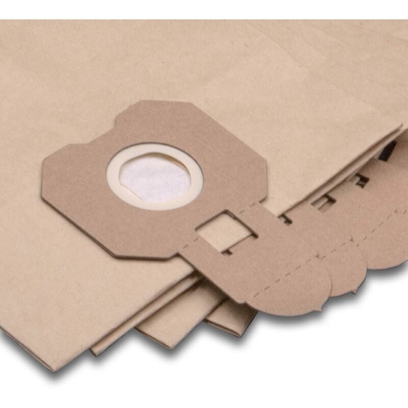 foto del prodotto vhbw 10x sacchetto compatibile con hitachi cv 200p, cv 400p eco, cv 300p aspirapolvere in carta, 32cm x 20cm, marrone