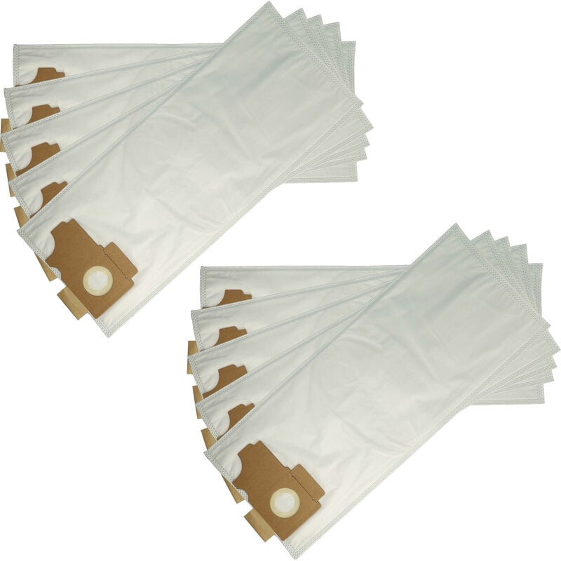 foto del prodotto vhbw 10x sacchetto compatibile con k rcher cv 36 2, cv 46 2, cw 100, cw 50, k 35 e, tbs 32 e aspirapolvere microfibra, 35cm x 25cm bianco