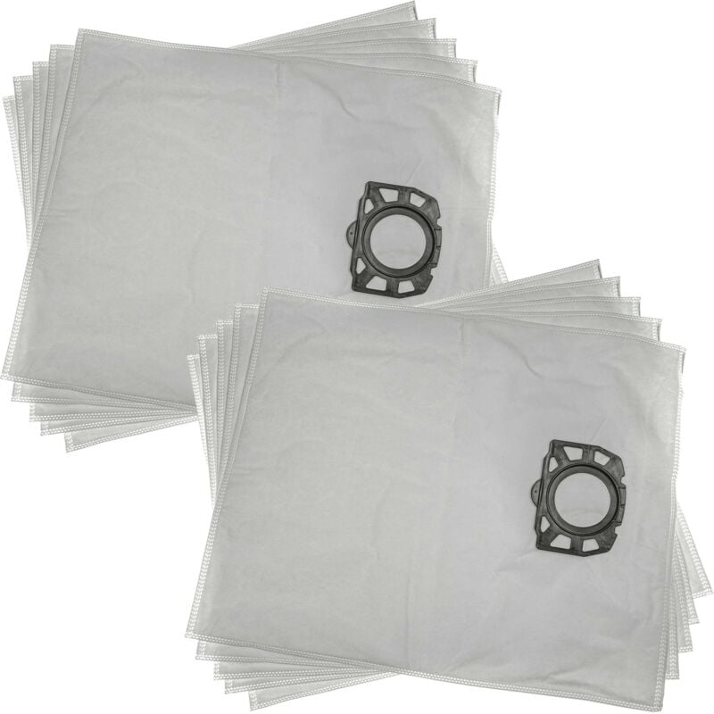 foto del prodotto vhbw 10x sacchetto compatibile con k rcher ka 40, kwd 1, mv 3, kwd 2, kwd 3 serie, mv 2 aspirapolvere microfibra, 53cm x 44cm bianco