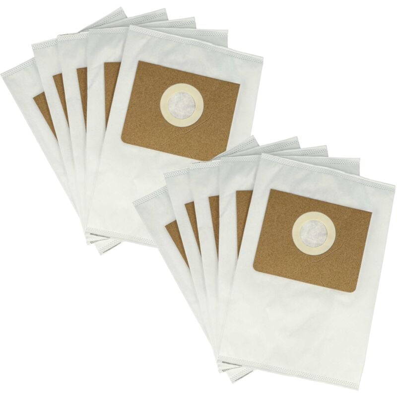 foto del prodotto vhbw 10x sacchetto compatibile con k rcher nt 20 1 ap te, ap aspirapolvere microfibra, typ m, 30cm x 21cm bianco