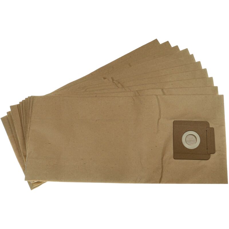 foto del prodotto vhbw 10x sacchetto compatibile con k rcher t 9 1 bp aspirapolvere carta, 51,5cm x 23cm marrone