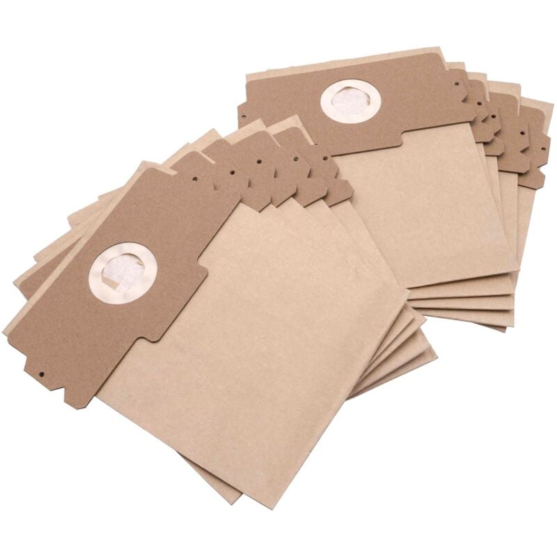 foto del prodotto vhbw 10x sacchetto compatibile con lloyds .012 564 aspirapolvere 26cm x 21cm marrone
