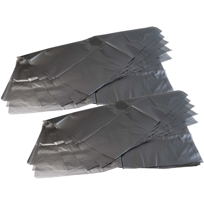 foto del prodotto vhbw 10x sacchetto compatibile con makita dvc155l, dvc157l, vc003gl, dvc150l aspirapolvere polietilene, 64cm x 66cm argento grigio