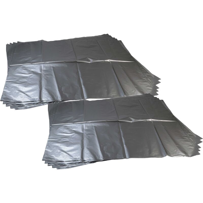 foto del prodotto vhbw 10x sacchetto compatibile con makita vc3210l aspirapolvere polietilene, 64cm x 80cm argento grigio